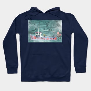 Fishing Boat from Wick Harbour Hoodie